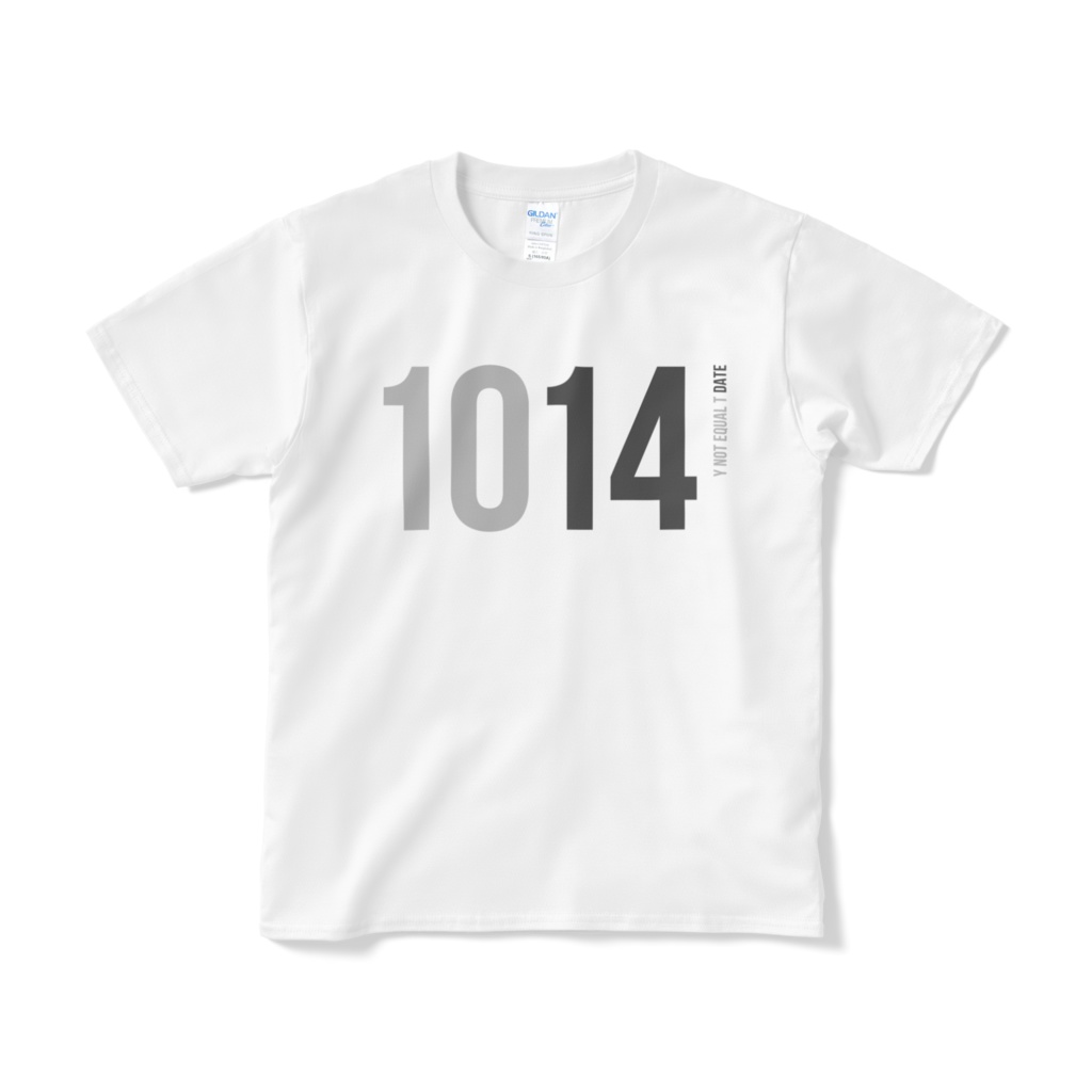 1014：WHITE：Y!=T DATE：T-Shirt