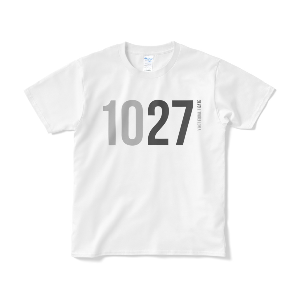 1027：WHITE：Y!=T DATE：T-Shirt