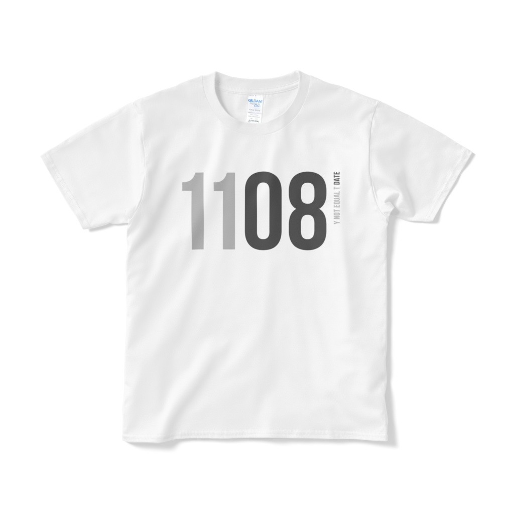 1108：WHITE：Y!=T DATE：T-Shirt