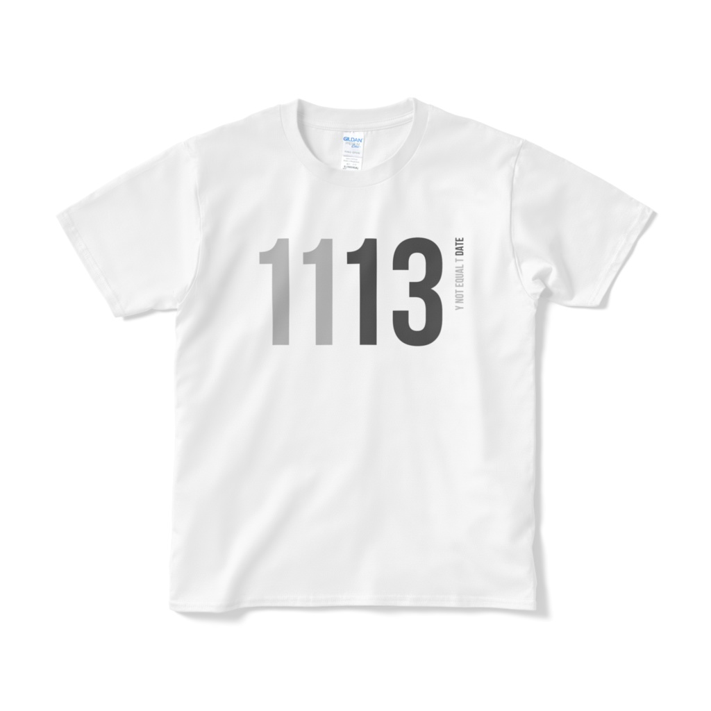 1113：WHITE：Y!=T DATE：T-Shirt