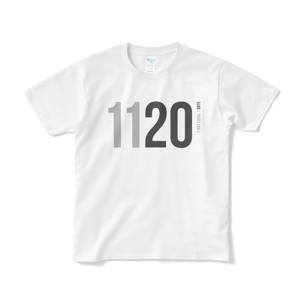 1120：WHITE：Y!=T DATE：T-Shirt
