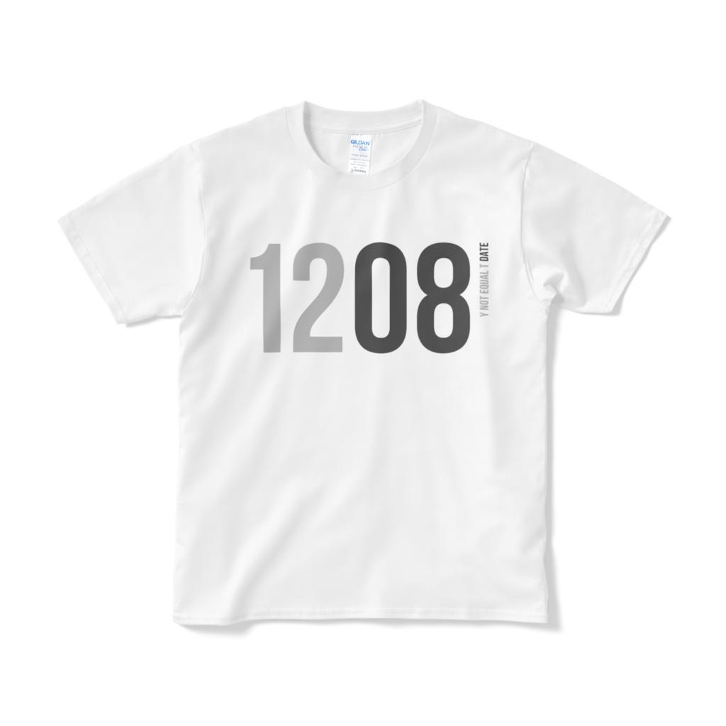 1208：WHITE：Y!=T DATE：T-Shirt