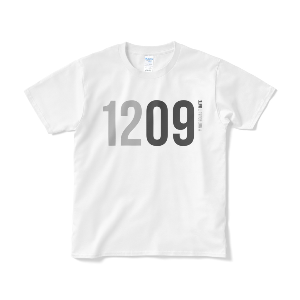 1209：WHITE：Y!=T DATE：T-Shirt