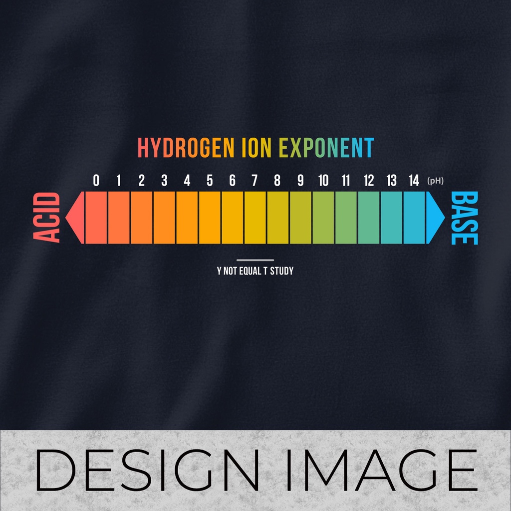 水素イオン指数 hydrogen ion exponent/紺/Y!=T STUDY (S・M・L・XL) Tシャツ