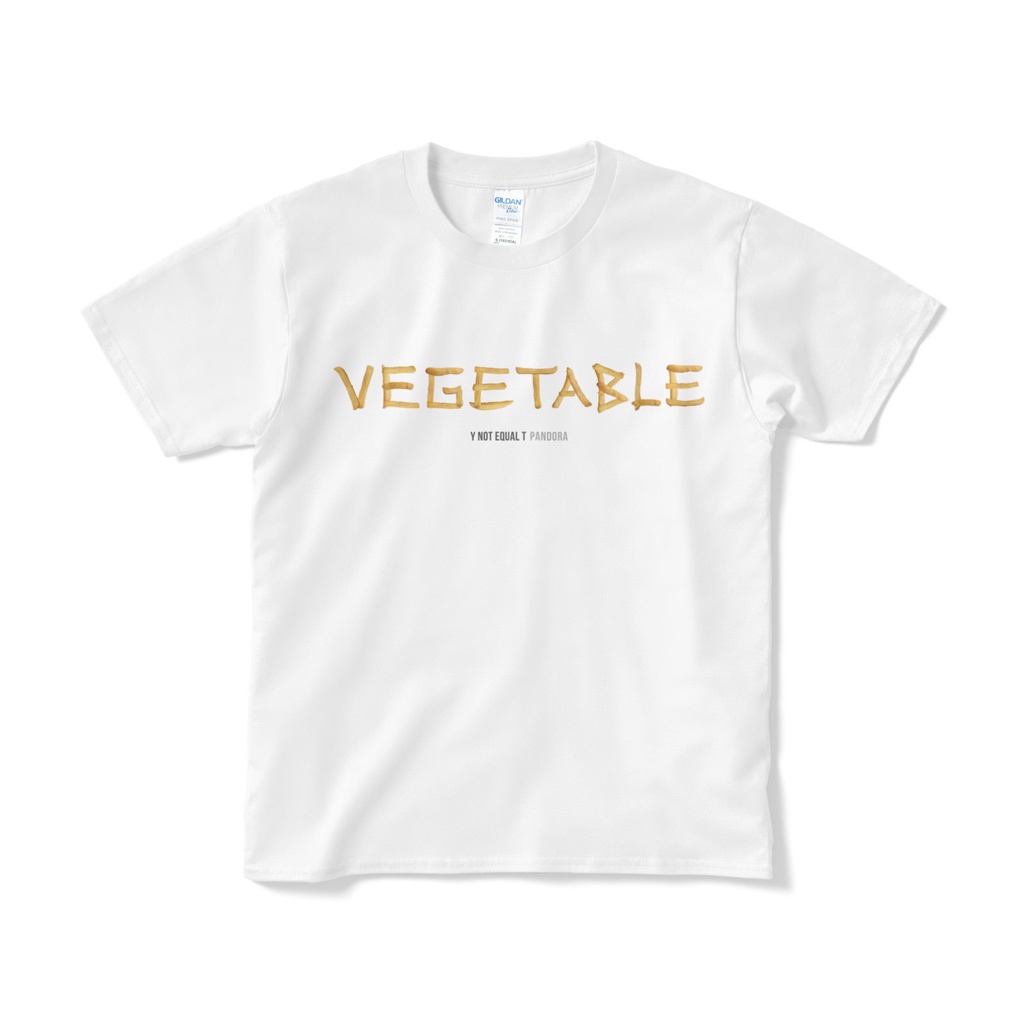 ポテトは野菜/白/Y!=T PANDORA (S・M・L・XL) Tシャツ