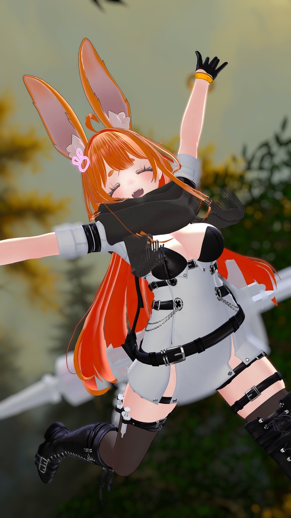うさぎさんの髪飾り【VRChat】