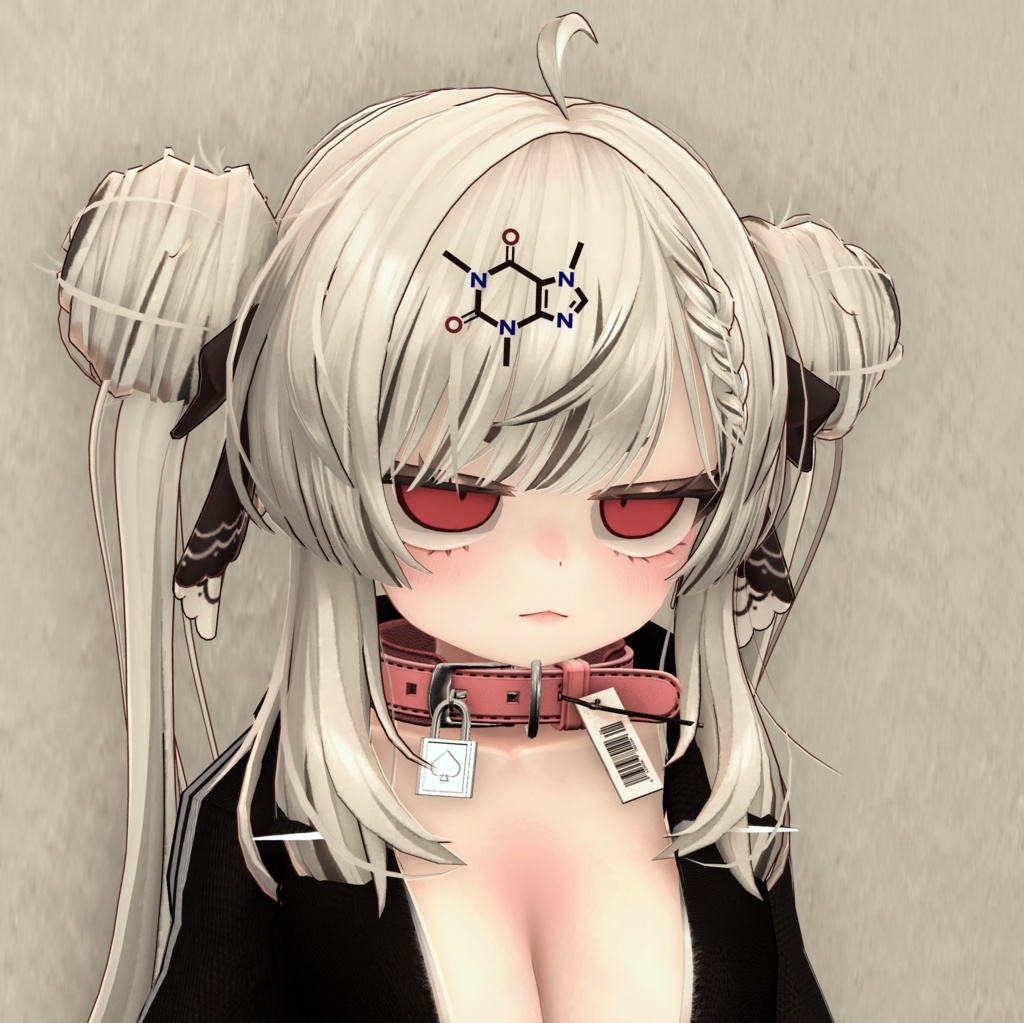 カフェインの化学式のアクセサリー【VRChat】