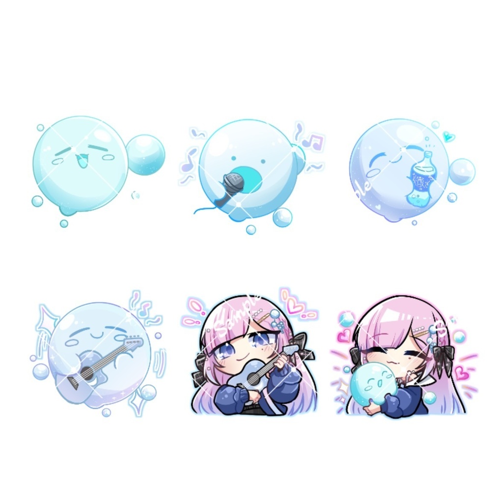 🫧炭酸水1周年記念𓂃◌𓂂 メンシバッジ風缶バッジ (セット販売のみ)