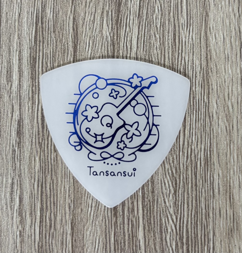 【新商品】🫧炭酸水シンボルロゴ入りギターピック(サイン入り)🎸𓂃◌𓂂