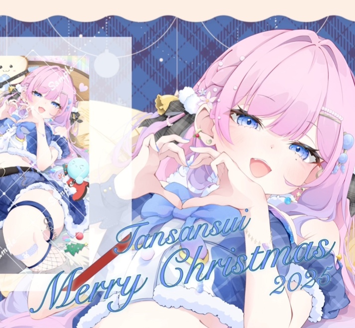 炭酸水クリスマス2025🎄タペストリー 【2025.12.06~2025.12.10まで完全受注】