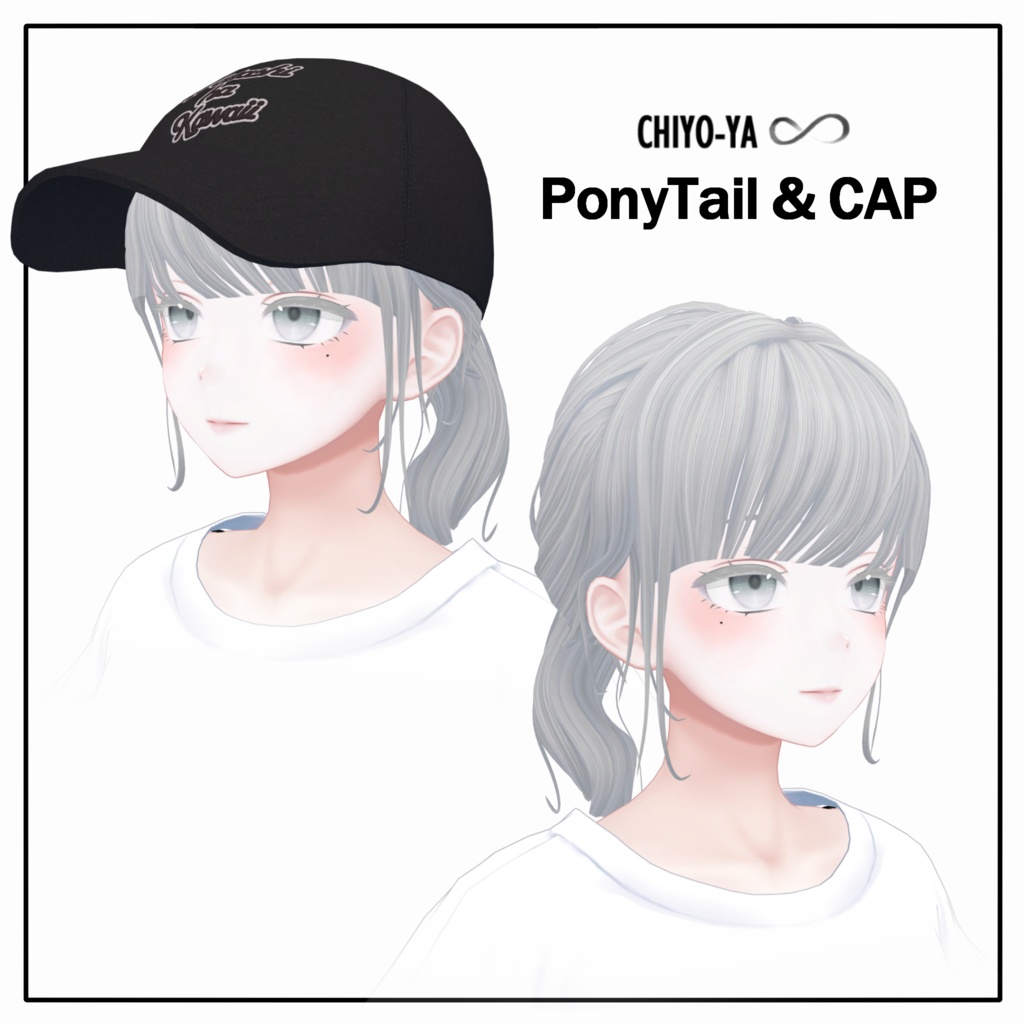 [7 Avater] Hair Ponytail & CAP 