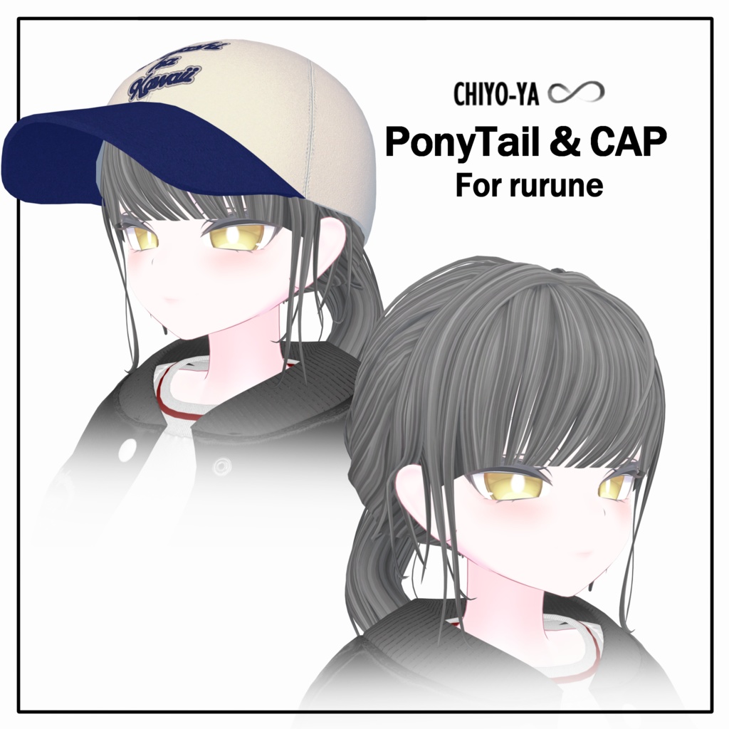 [7 Avatar] Hair Ponytail & CAP 缩略图 6