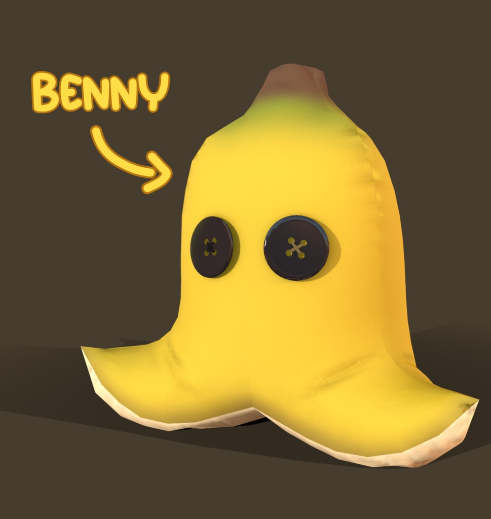 Benny Banana Plushie Model