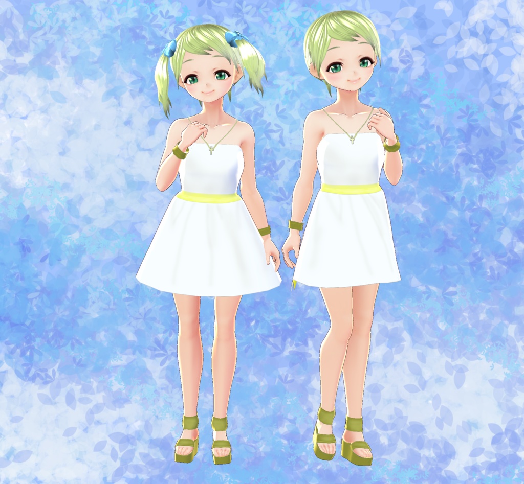 【VRoid/無料あり】見習い天使の衣装セット 男女兼用