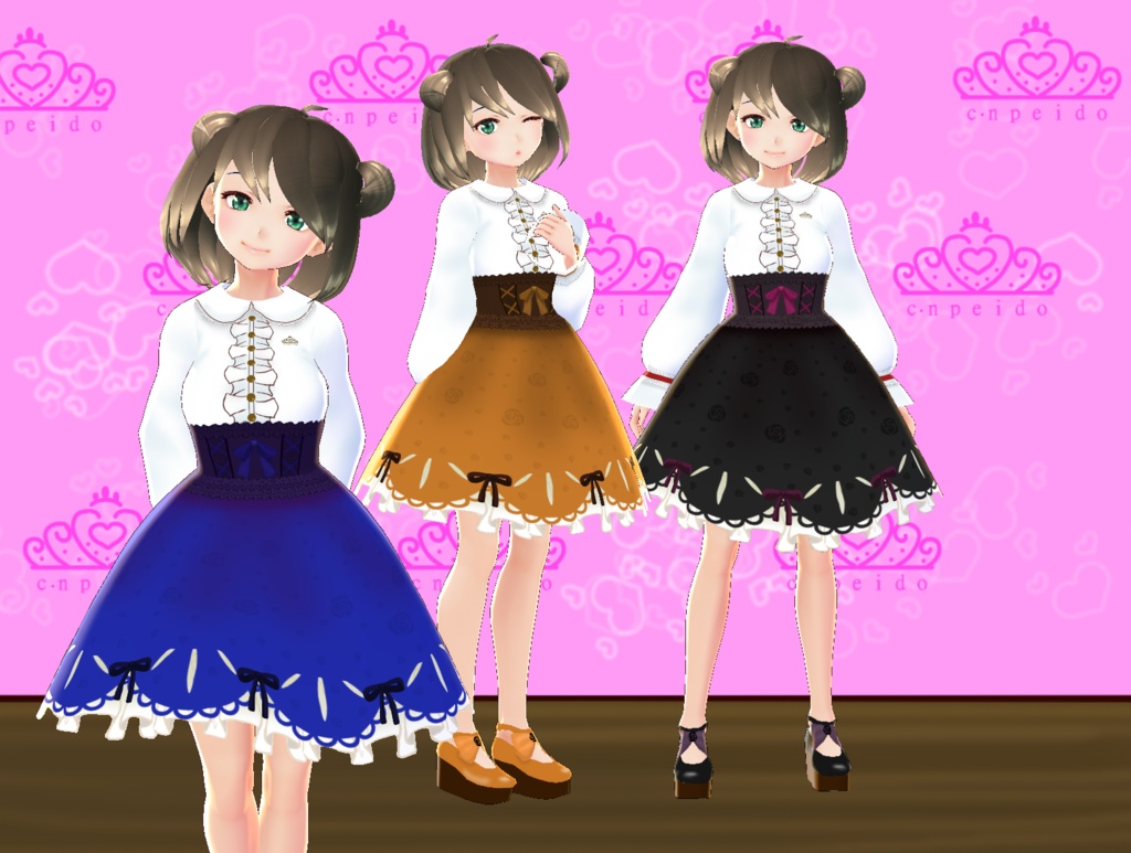 【VRoid】セパレートワンピセット