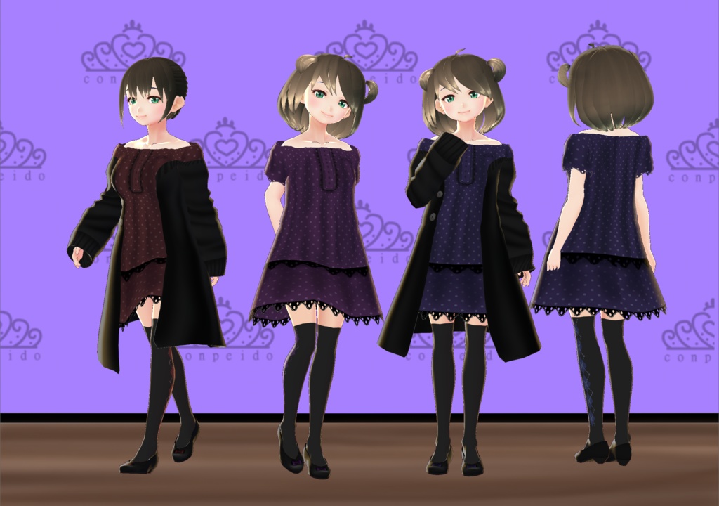 【VRoid】小悪魔ワンピセット