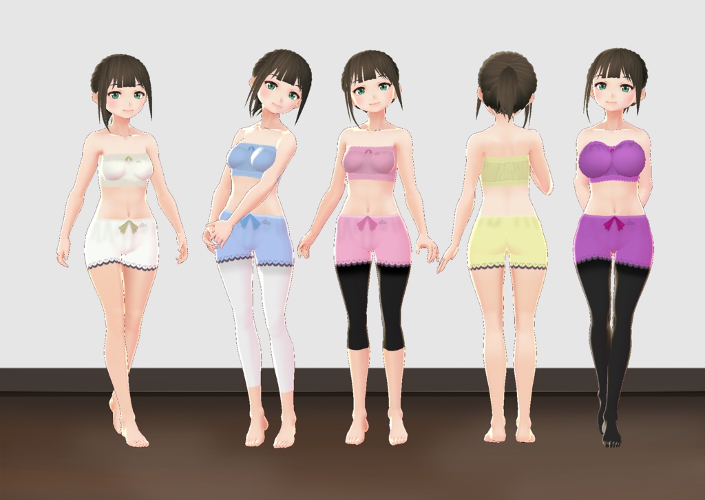 【VRoid】ショートドロワーズセット