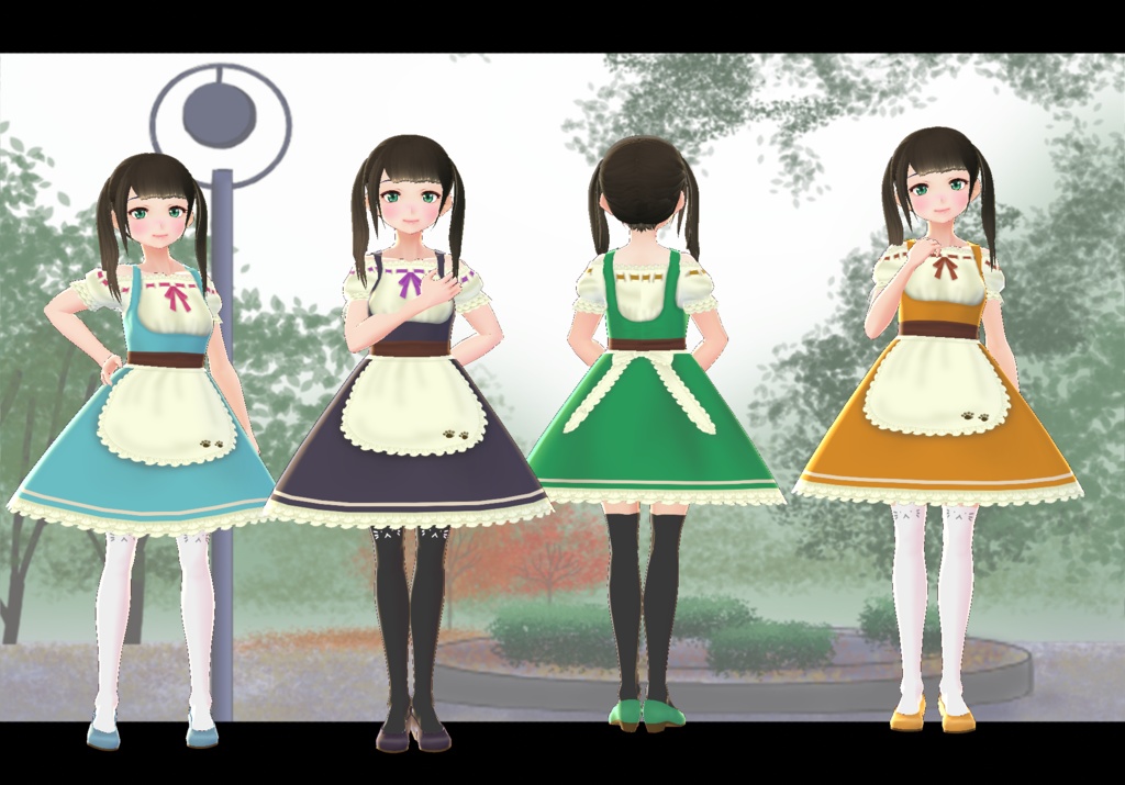 【VRoid】カフェ制服風セット