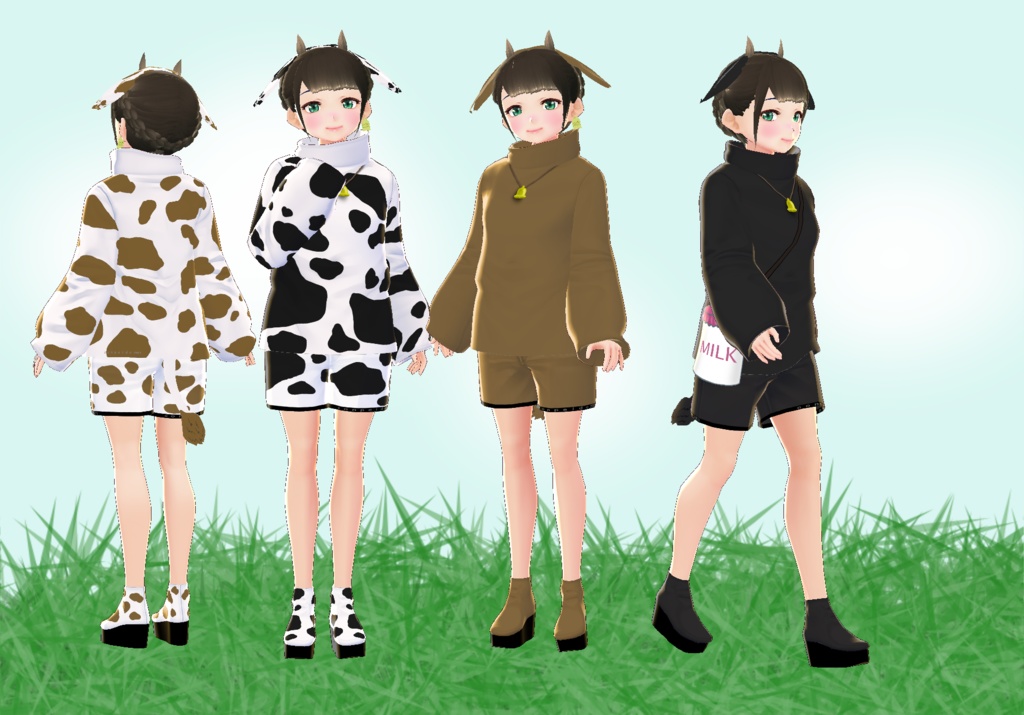 【VRoid/無料有】モーモーセット