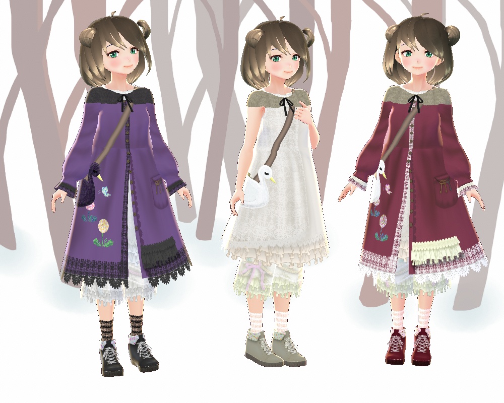 【VRoid】森ガール風セット