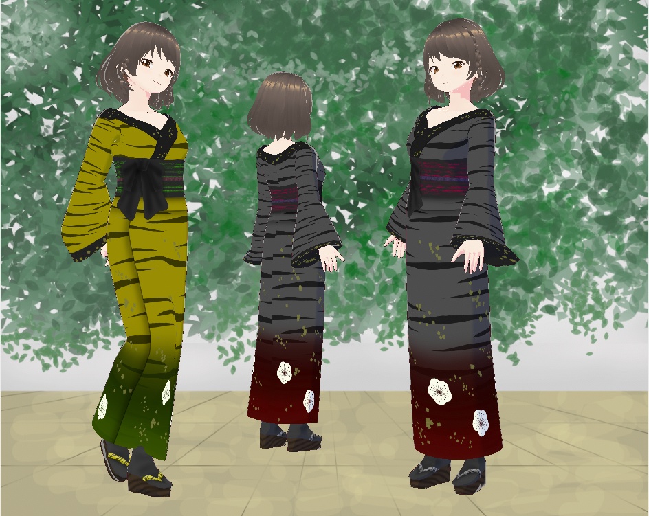 【VRoid】寅年着物セット(正式版)