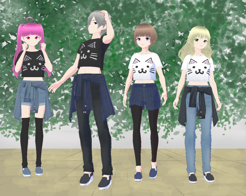 【VRoid】デニムセット(正式版)