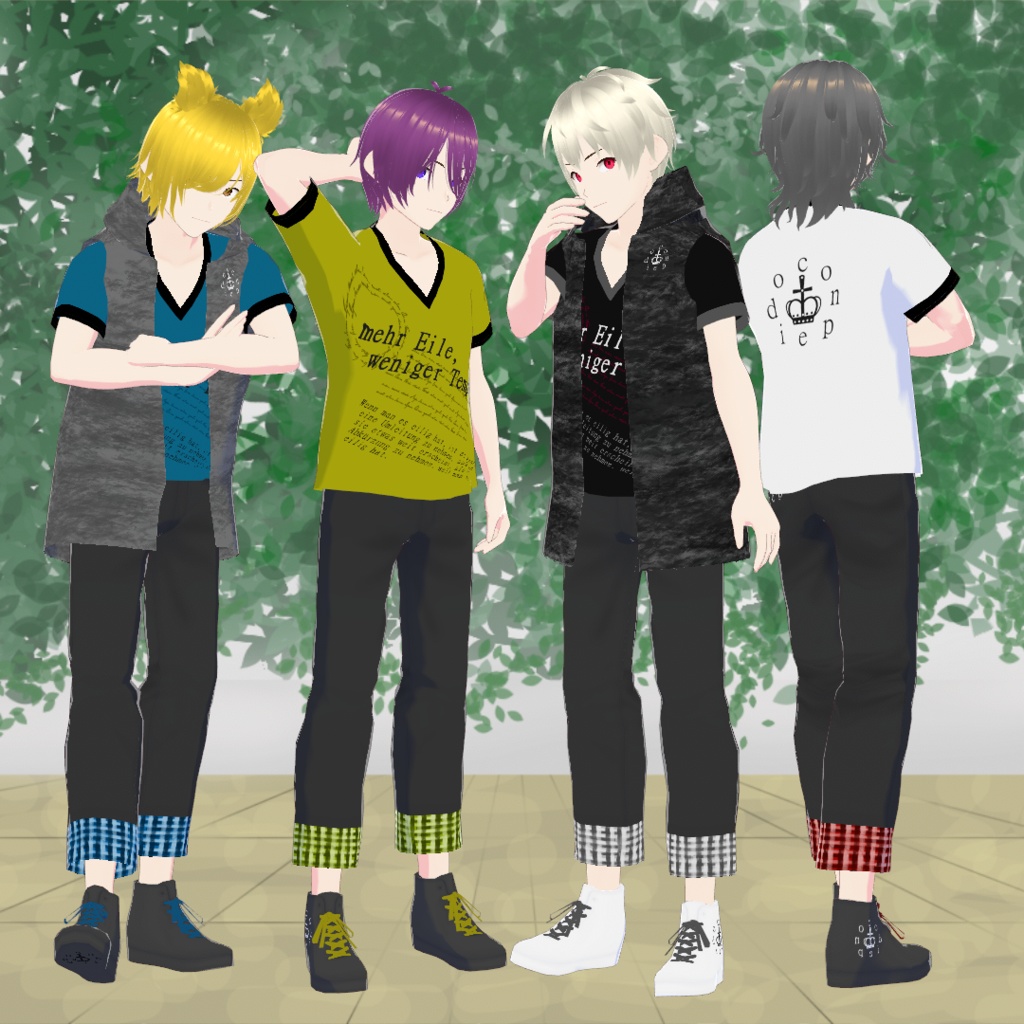 【VRoid】英字Tシャツセット(正式版)