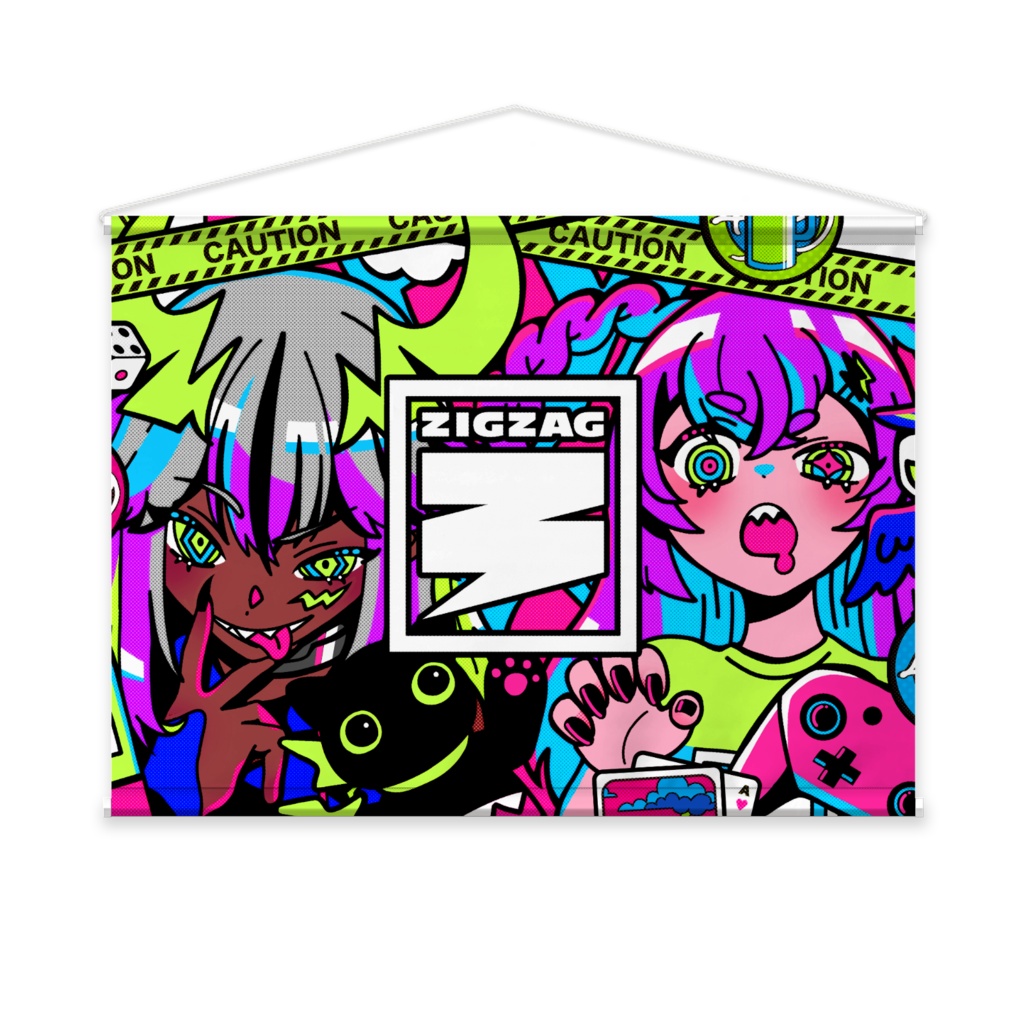 【BarZIGZAG2周年記念】オリジナルタペストリー