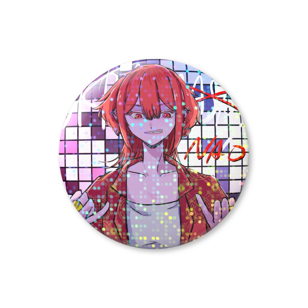 SKRANAO缶バッジ44mm（グリッター）