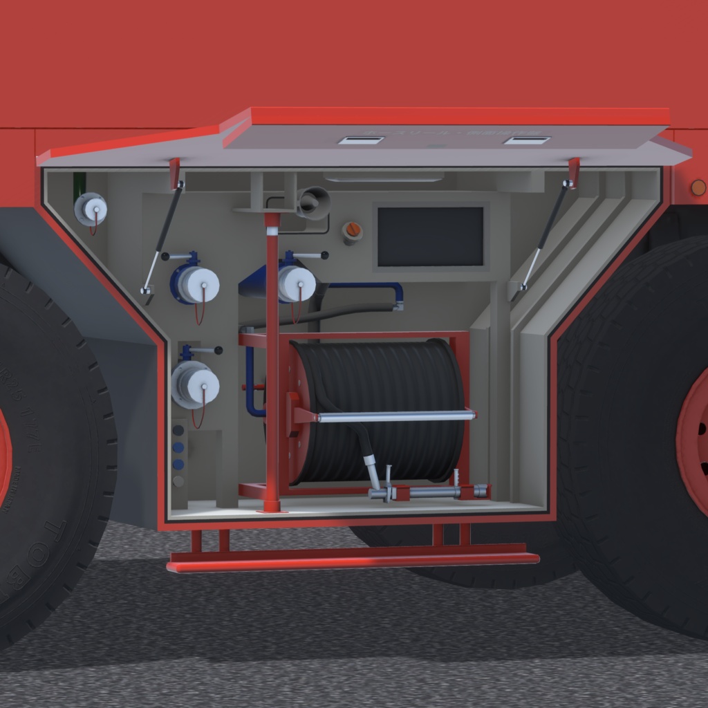空港用大型化学消防車 TAF-125C