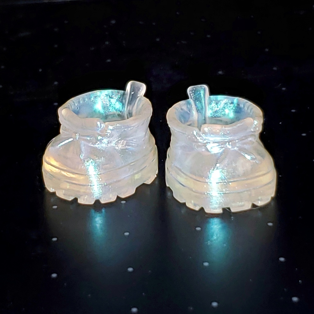 プリズムクリアぬいブーツ(10、16㎝サイズ向け)