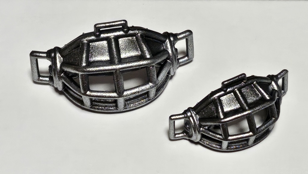 ミニチュア口輪ブラック、シルバー(ぬいぐるみ10、16cmサイズ向け))