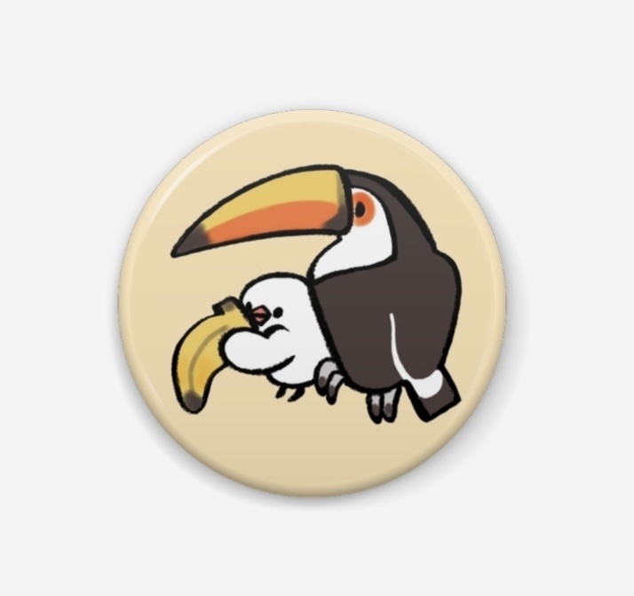 フルーツでなりきりぶんちょ缶バッチ