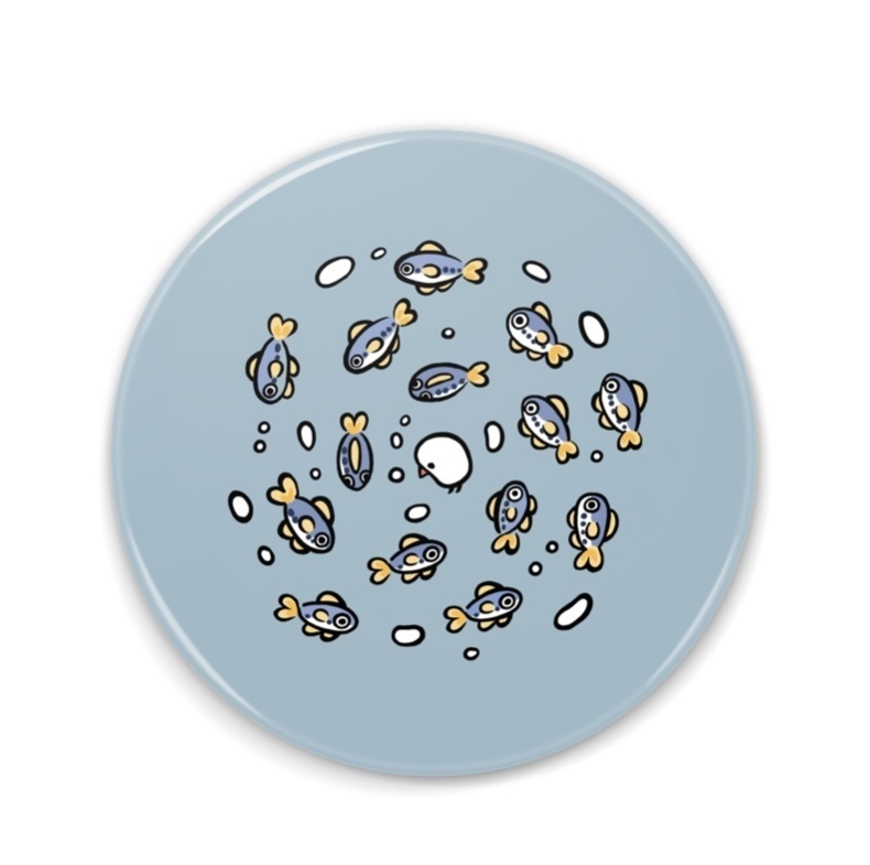 イワシトルネードとぶんちょ缶ミラー