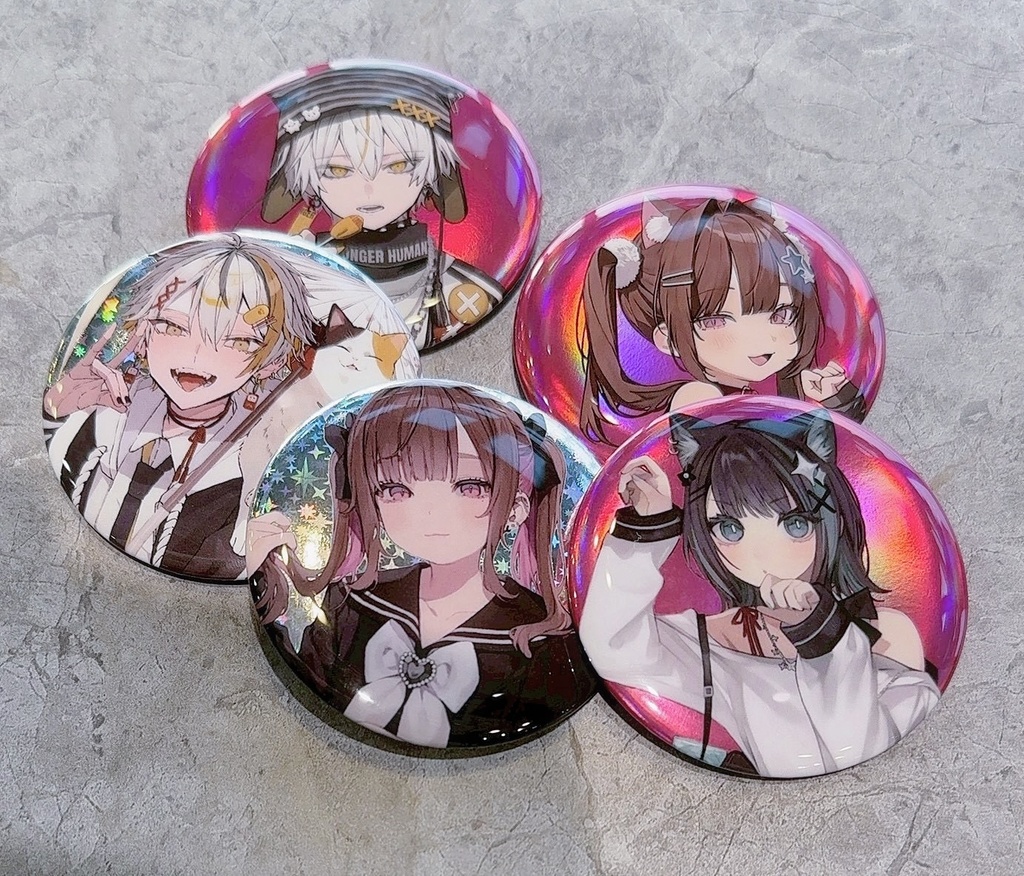 【NLH】全7種類（1シークレット）トレーディング缶バッジ