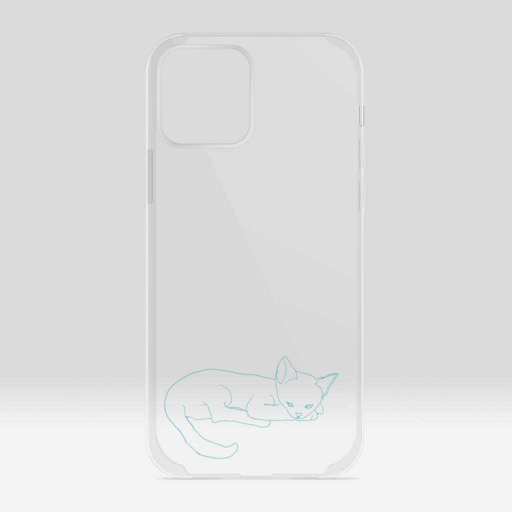 猫　クリアiPhoneケース - iPhone12 / 12 Pro