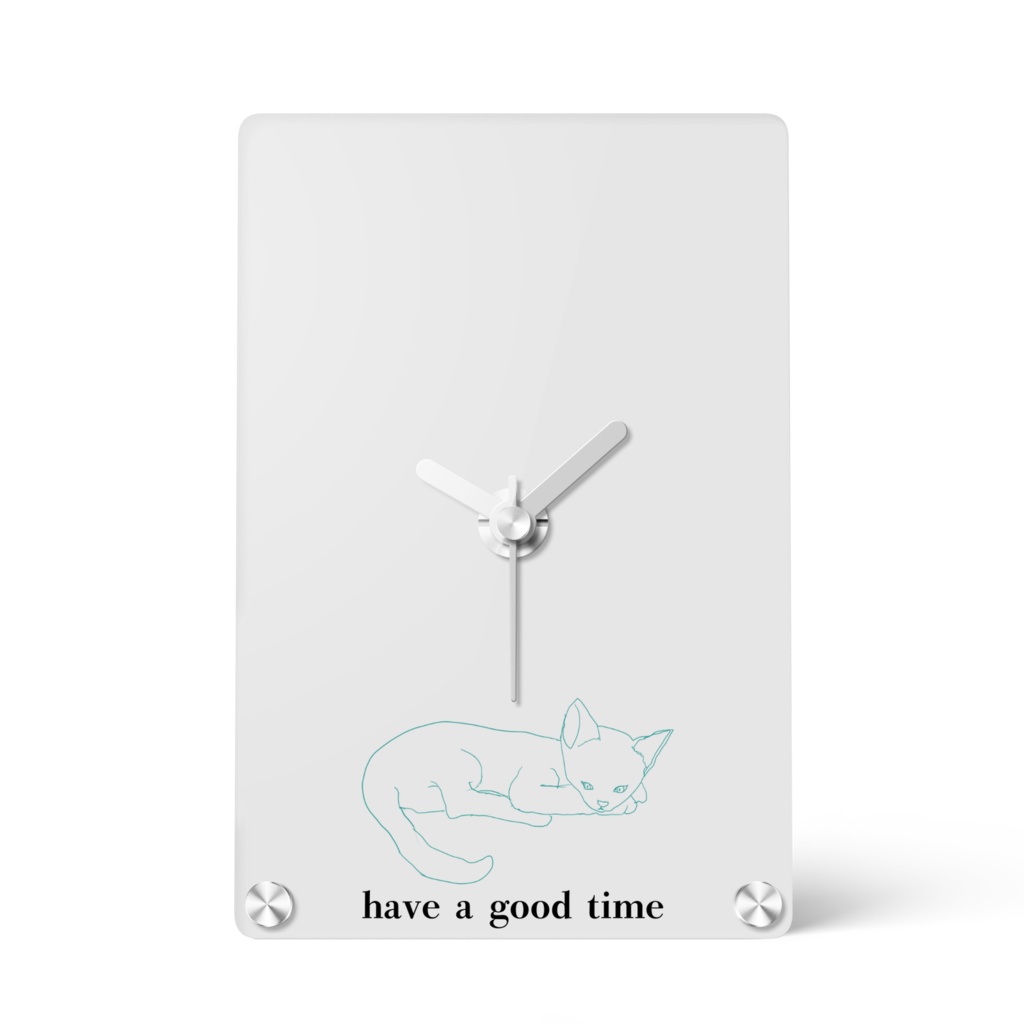 猫②　アクリル時計 - 100x148mm