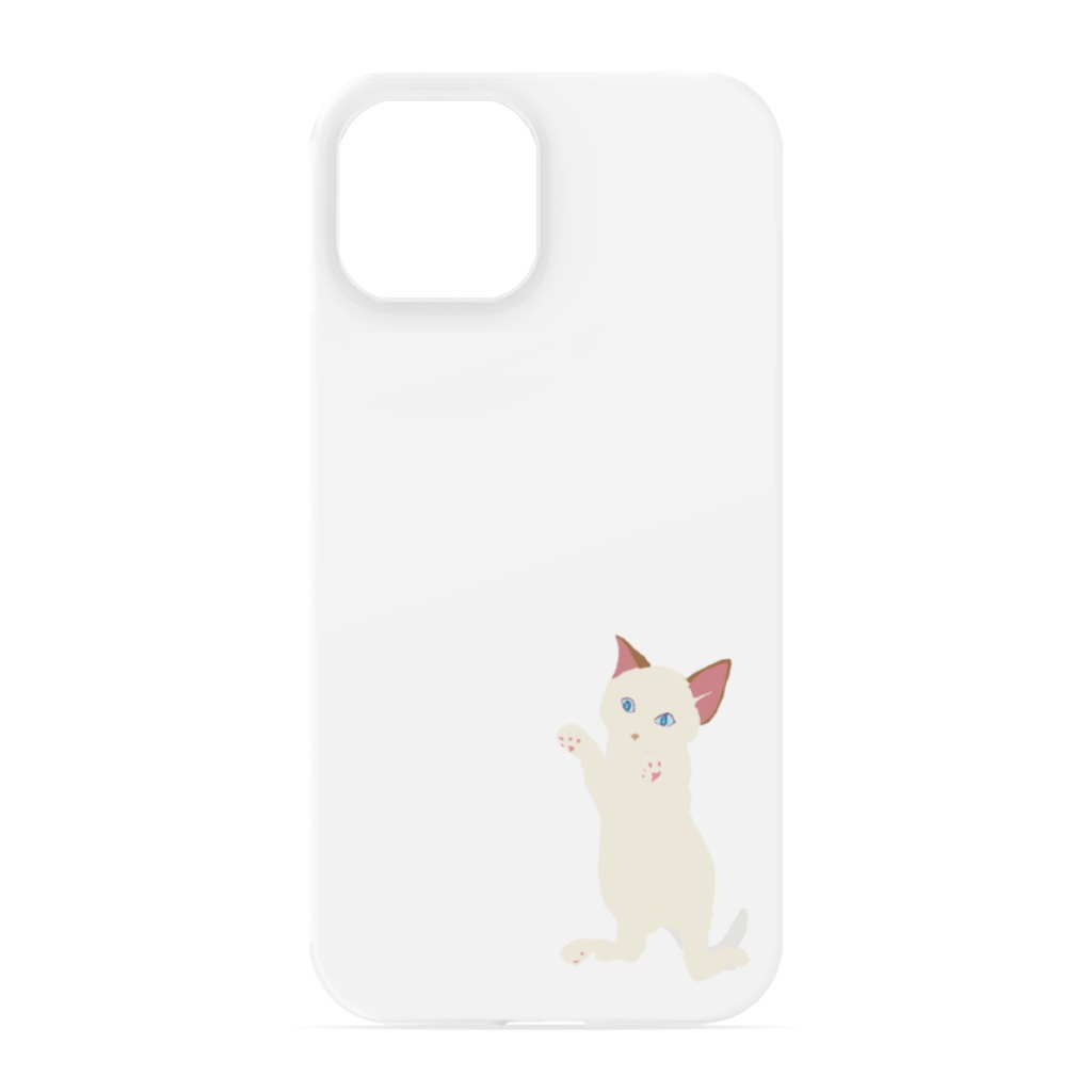 甘え猫 線画なし  iPhoneケース   