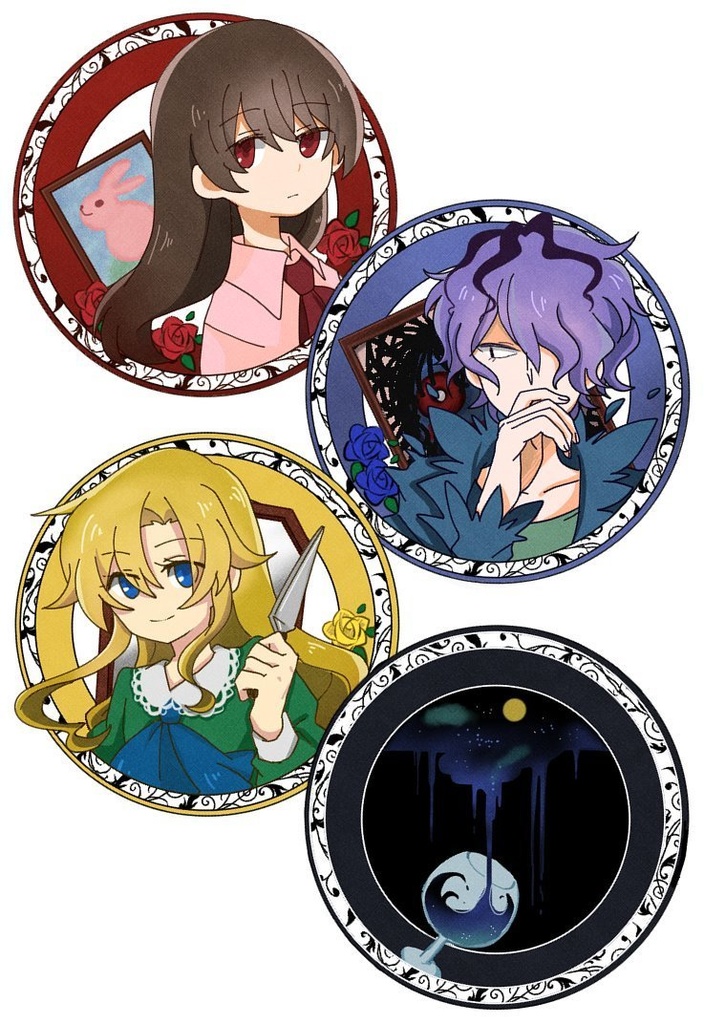 連結アクリルキーホルダー