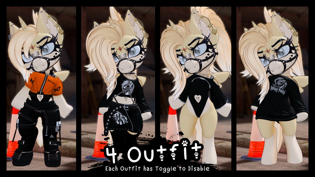 Aeverie Chibi Pony [VRChat Avatar, PC + Quest] - SkylarFoxVR Avatar - 2/11