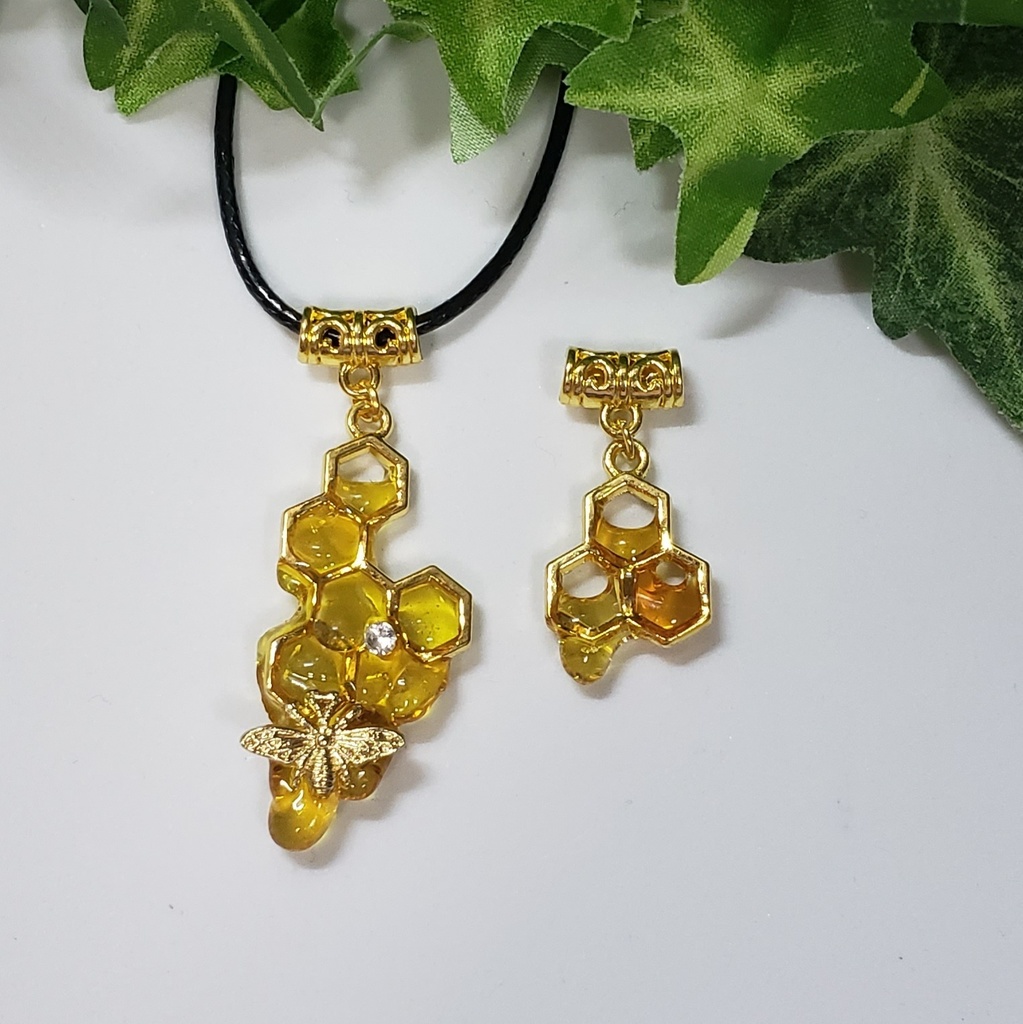 とろとろ蜂蜜ペンダント【大·小】