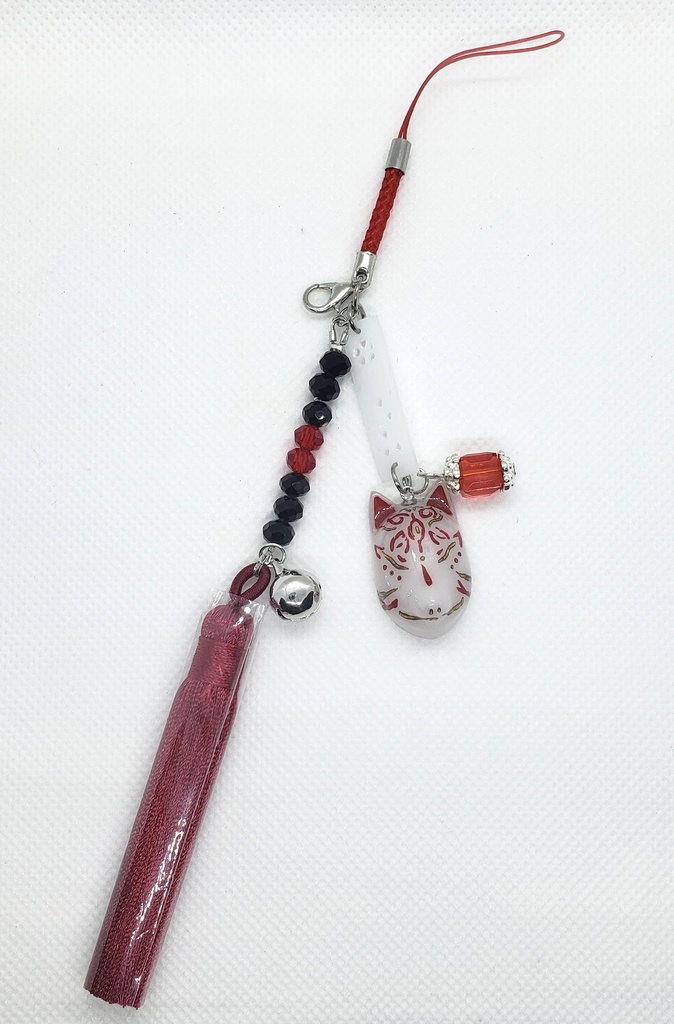 狐面 ストラップ 刀剣乱舞 【古備前組イメージ】