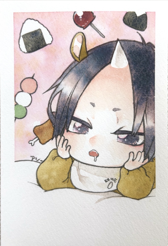 アナログ透明水彩原画