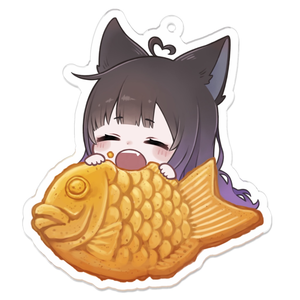 たいやきもぐもぐアクキー あおちゃん