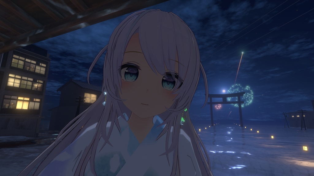 【PhysBone対応】かき氷ピアス【デザイン3種セット】VRC想定3Dモデル