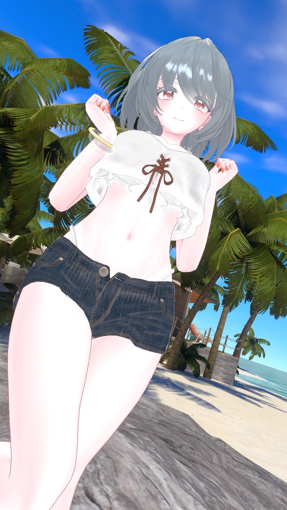 衣装替えギミック付き2wayBeachWear【25アバター対応】