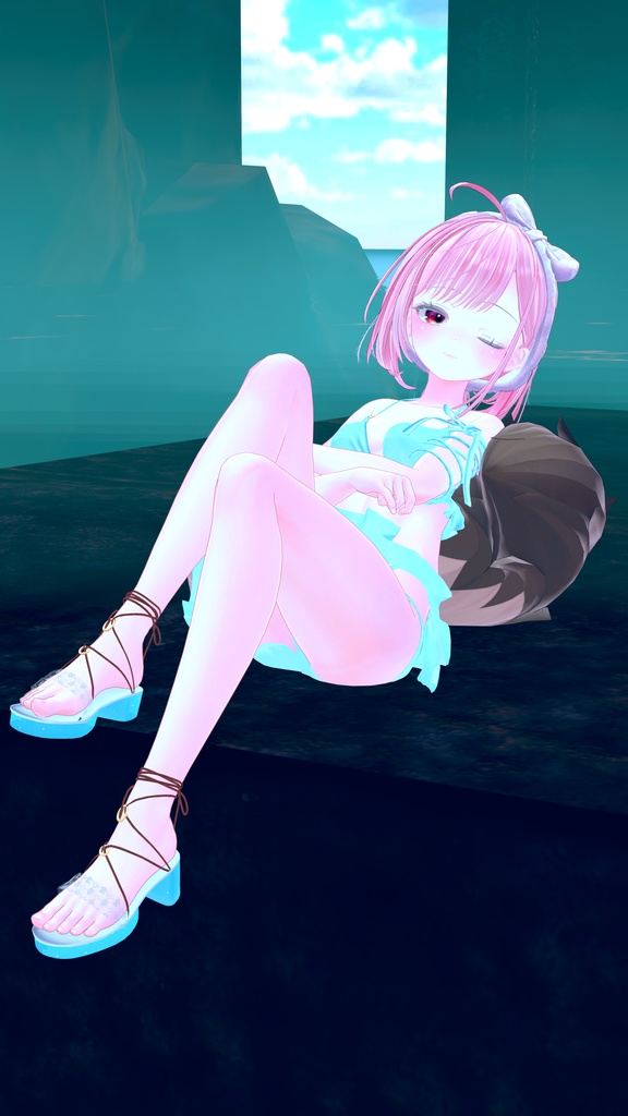 衣装替えギミック付き2wayBeachWear【25アバター対応】