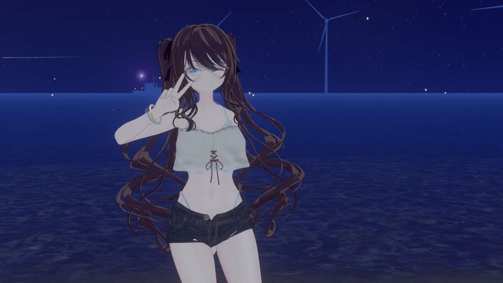 衣装替えギミック付き2wayBeachWear【25アバター対応】