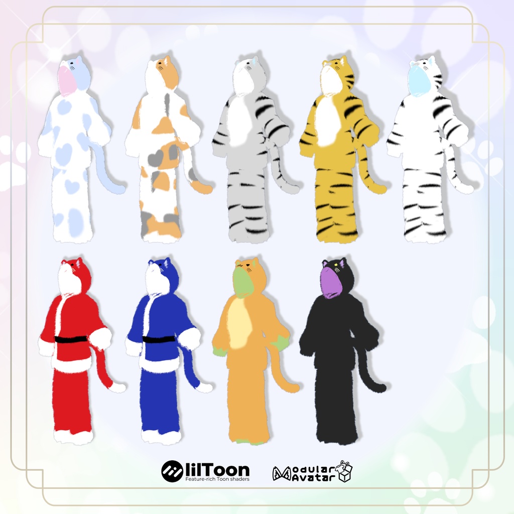 さわれるファーのルームウェア<ロング>【5素体対応】