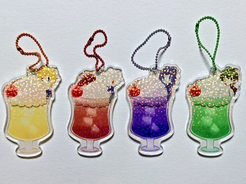 夏組クリームソーダアクキー